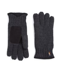 Polo Ralph Lauren | Gray Merino Wool Gloves for Men | Lyst