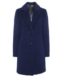 Creenstone Blue Estina Wool Coat