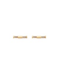 Diane von Furstenberg | Metallic 440 Bar Pave Stud Earrings | Lyst
