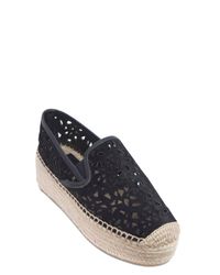 Tory Burch | Blue 40mm Clarisse Ponyskin Espadrilles | Lyst