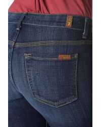 7 For All Mankind Blue Ginger Flare Leg Trouser