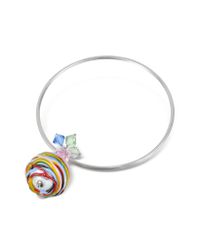 FORZIERI - Multicolor Gomitoli Sterling Silver Murano Glass Bangle Bracelet - Lyst