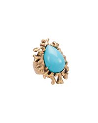 Oscar de la Renta | Blue Resin Coral Branch Ring | Lyst
