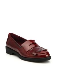 Marc Jacobs | Red Wooster Leather Fringe Loafers | Lyst