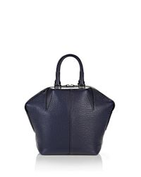 Alexander Wang | Blue Small Emile Tote In Pebbled Navy With Rhodium | Lyst