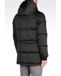 Emporio Armani | Black Down Coat for Men | Lyst