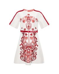 Giamba | Red Liberty Jacquard Pleated Kimono Dress | Lyst