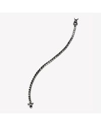 Eddie Borgo - Black Pyramid Tennis Bracelet Gunmetal - Lyst