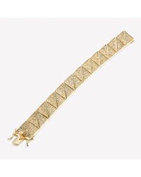 Eddie Borgo - Metallic Pavé Large Pyramid Bracelet - Lyst