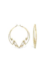 Venyx | Metallic Yellow Electra Hoop Earrings | Lyst