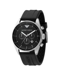rubber strap armani watch