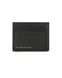 Burberry | Black Bernie Leather Card Case for Men | Lyst