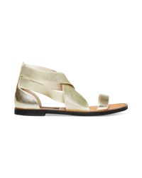 gold flat sandals steve madden