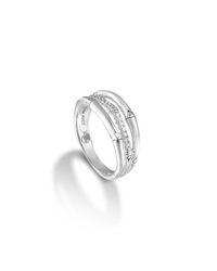 John Hardy | Metallic Bamboo Ring With Diamonds | Lyst