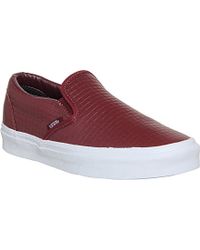 Vans Classic Slip-on Leather Trainers 