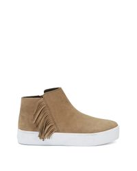 Rebecca Minkoff | Brown Stella Suede Sneaker | Lyst