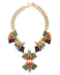 Anton Heunis | Metallic Crystal Cluster Necklace | Lyst
