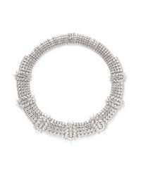 CZ by Kenneth Jay Lane | Metallic Marquise Cut Cubic Zirconia Station Necklace | Lyst