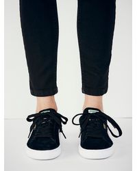 puma suede classic black womens