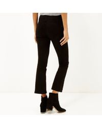 river island black flared jeans