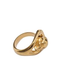 Alexander McQueen | Metallic Skull Ring | Lyst