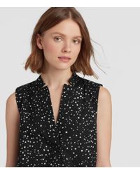 eileen fisher block print dress