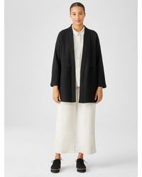 eileen fisher grid jacket