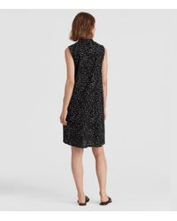 eileen fisher block print dress