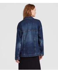 eileen fisher oversized denim jacket