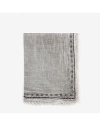 Faliero Sarti Gray Skulls Scarf