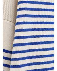 Celine Boat Neck Striped Sweater in Blue