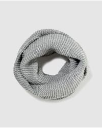 El Corte Inglés Gray Grey Knit Collar