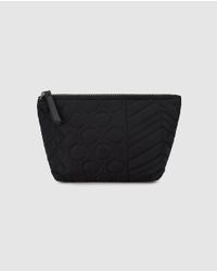 El Corte Inglés Wo Black Quilted-effect Toiletry Bag