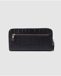 El Corte Inglés Wo Large Black Wallet With Zip