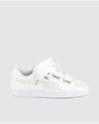 puma basket heart ath lux wn's