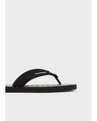 Tongs Emporio Armani Homme | Tongs X4qs03 Xm290 N601 Bleu Bleu \u003e Theatre Du  Ballon Rouge