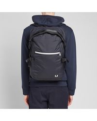 fred perry roll top backpack