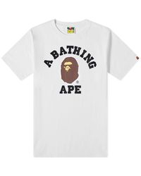 bathing ape logo t shirt