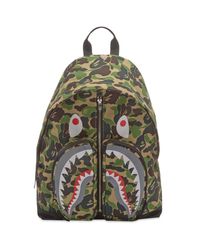 bape backpack leather