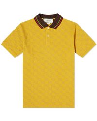 Gucci Cotton GG Contrast Pique Polo in 