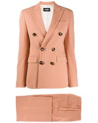 ladies pink trouser suit