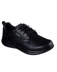 Zapatillas de piel Delson - Antigo Skechers de hombre de color Negro | Lyst
