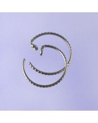 Etsy Kiss4 Small Patterned Pseudo Sleeper Niobium Earrings Lyst