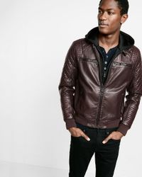 express green leather jacket