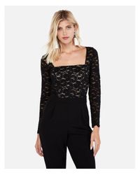 express lace bodice jumpsuit