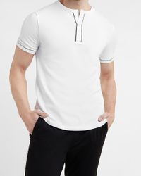 Express Denim Piped Luxe Pique Short 