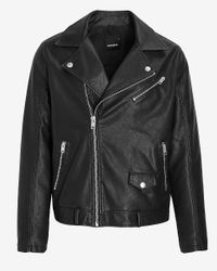 express green leather jacket