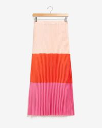 express color block skirt