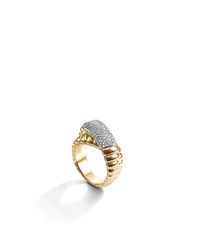John Hardy | Metallic Classic Chain Overlap Ring | Lyst