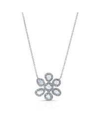 Anne Sisteron - Metallic 14kt White Gold Mae Large Diamond Slice Necklace - Lyst